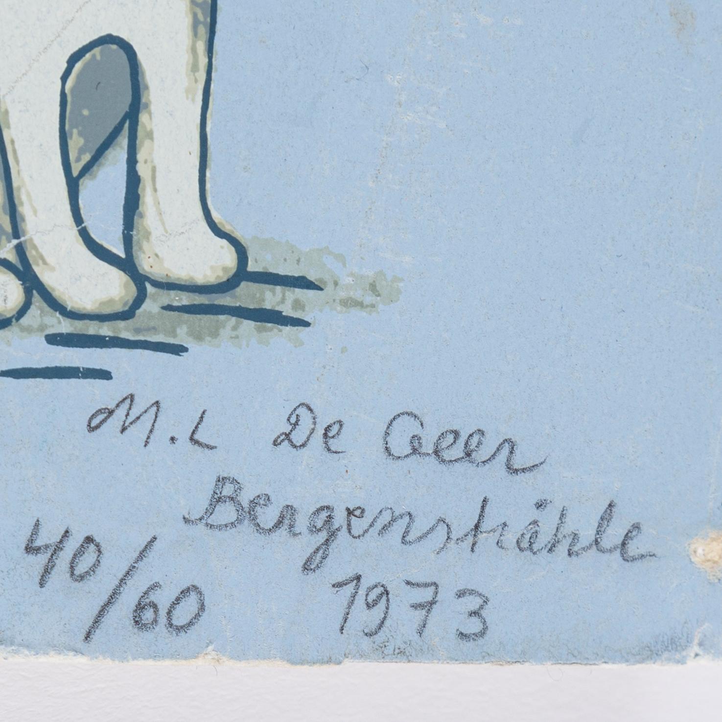 MARIE LOUISE EKMAN DE GEER, silkscreen, signed and numbered 40/60.