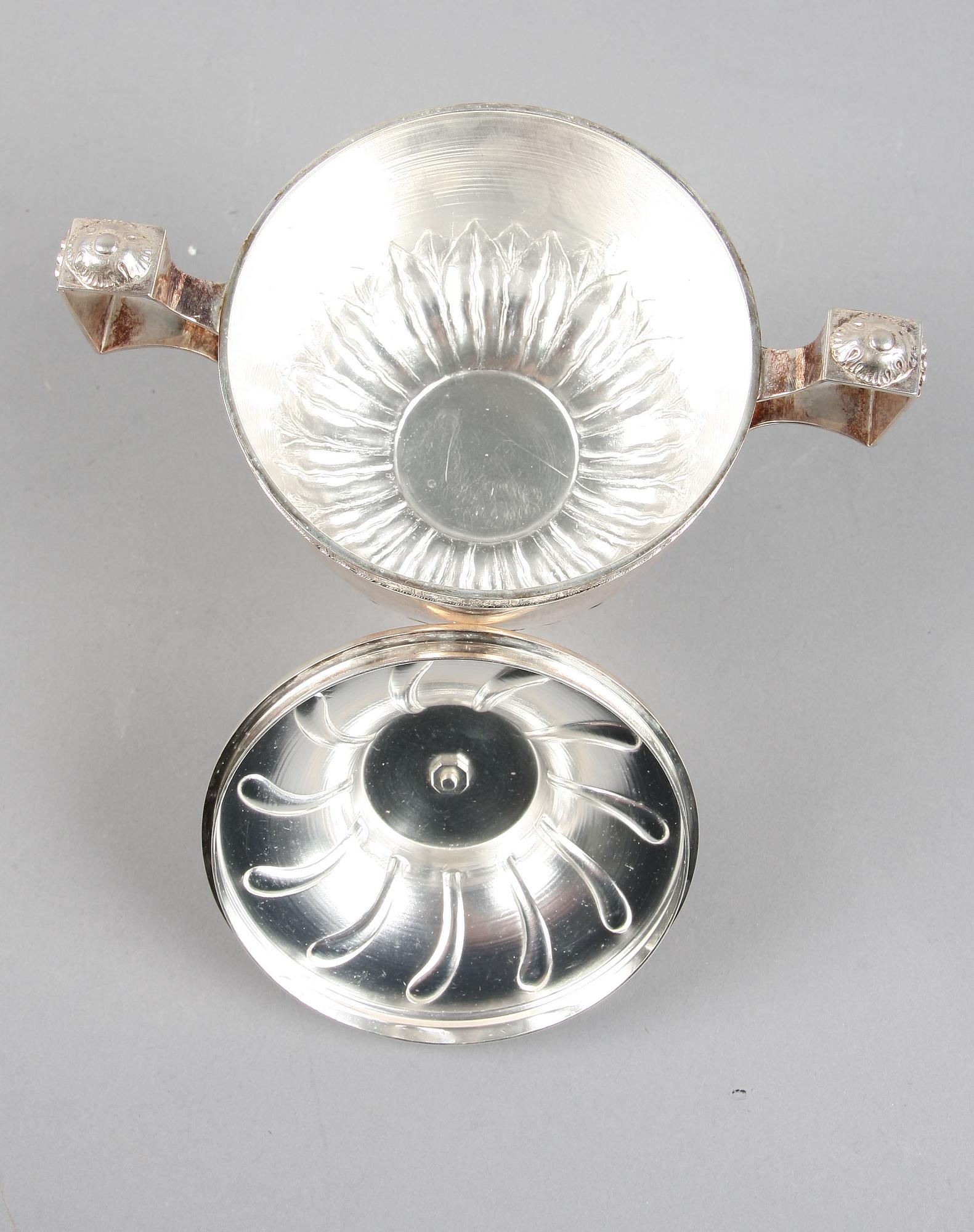 SOCKERSKÅL, silver, empirestil, Bernard Hertz, Stockholm 1914. Vikt c:a 500 g.