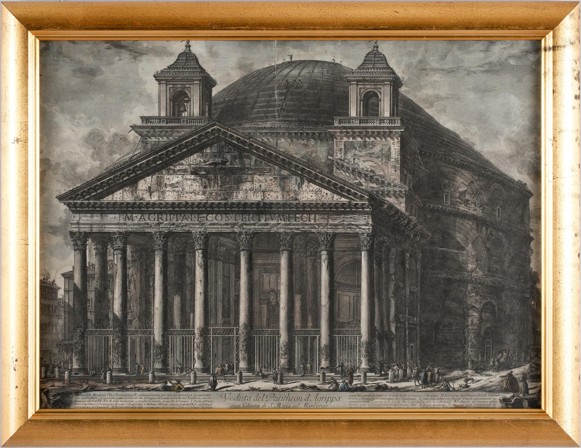 GIOVANNI BATTISTA PIRANESI, etsning.