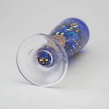 a glass vase for Kosta Boda Artist Collection, signed.