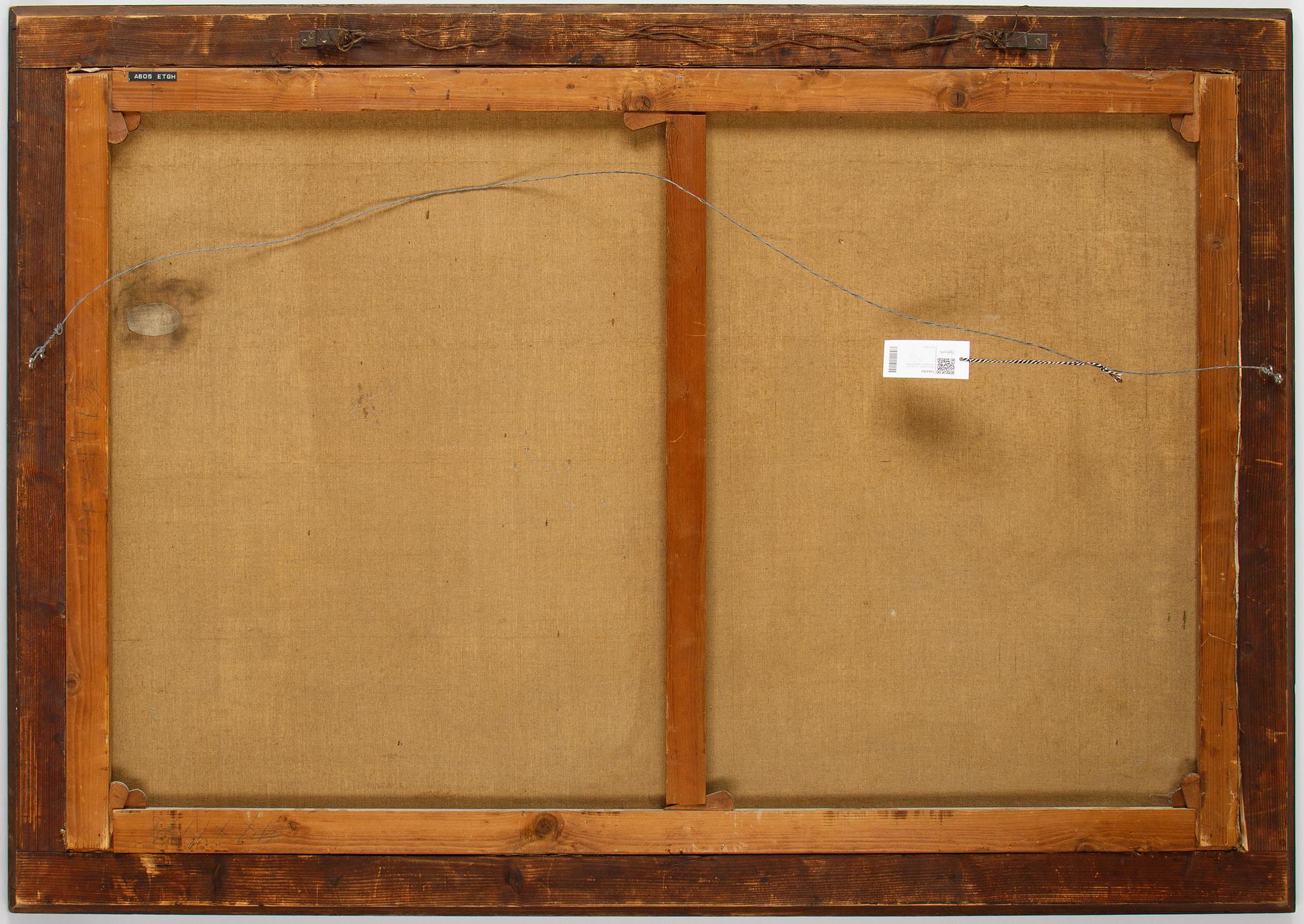 Alfred Jensen, olja på duk, signerad och daterad 1904.