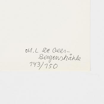 Marie-Louise Ekman, färgserigrafi, 1971, signerad 143/150.