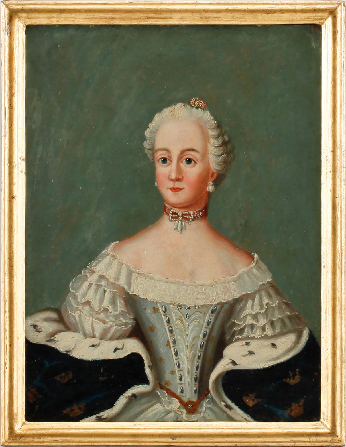 OKÄND KONSTNÄR, olja på pannå, 2 st, 1700-tal.