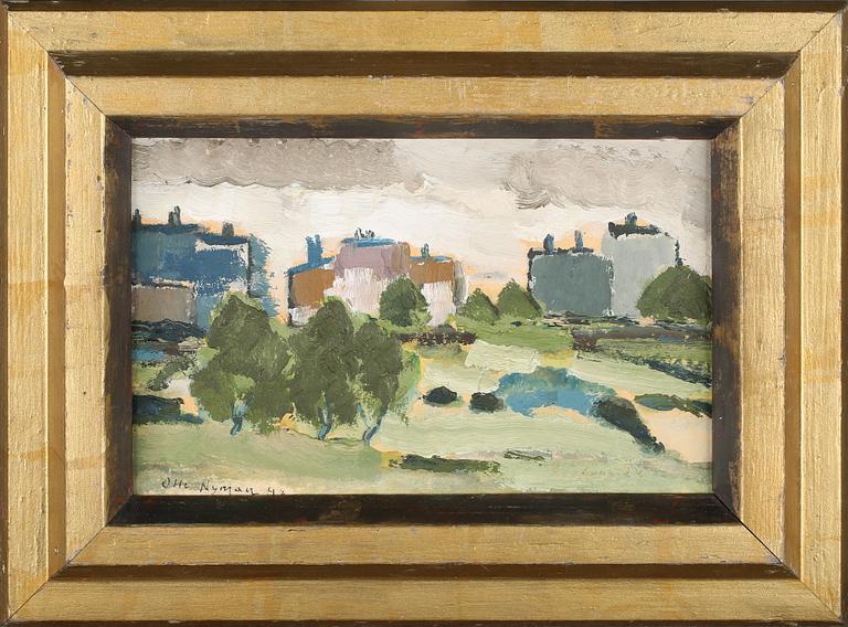 OLLE NYMAN, olja på pannå, signerad och daterad -48.