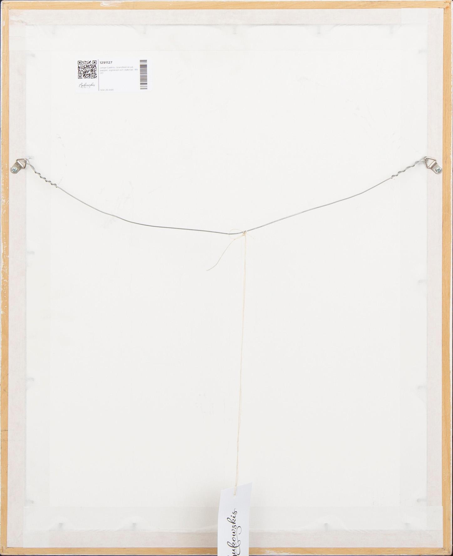 Jorge Castillo, a signed and dated mixed media on paper.