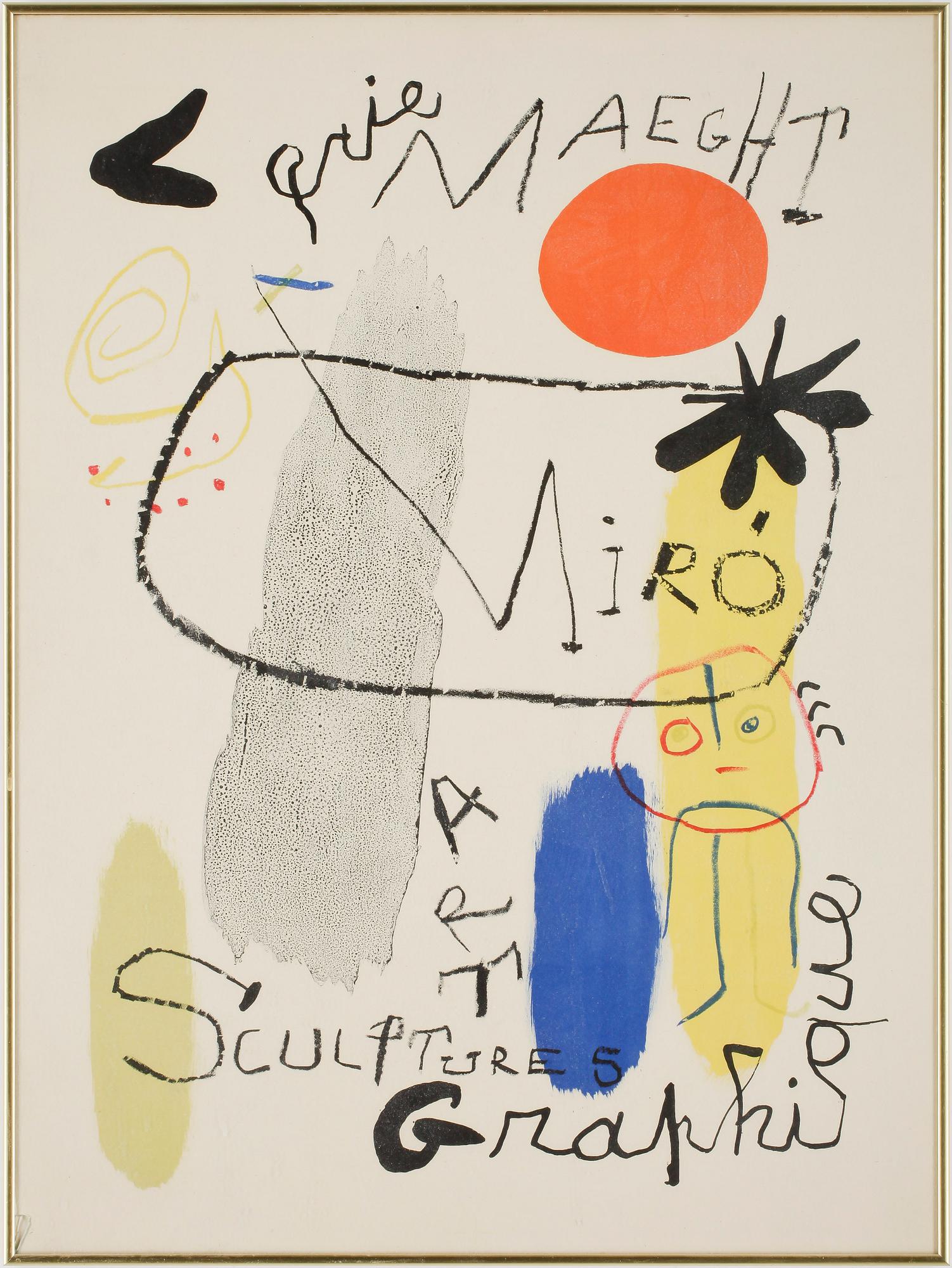 UTSTÄLLNINGSAFFISCHER, 2 st, JOAN MIRÓ, efter, samt NIKI DE SAINT PHALLE, efter.
