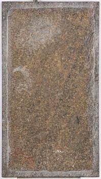 A table with Swedish 'Orrlok' porhyry top, early 19th century on a later bronze stand.