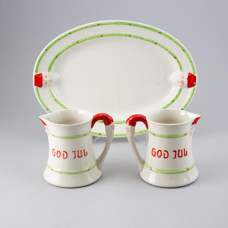 Julservis, 45 delar, porslin, "God Jul", Gustavsberg/Rörstrand.