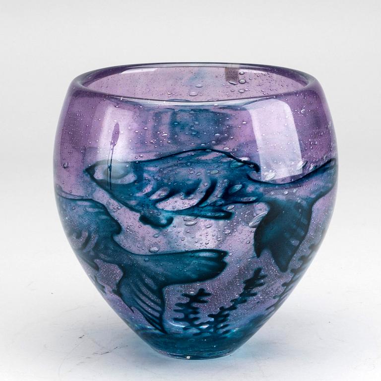 OLLE BROZÉN, a glass vase for Kosta Boda.