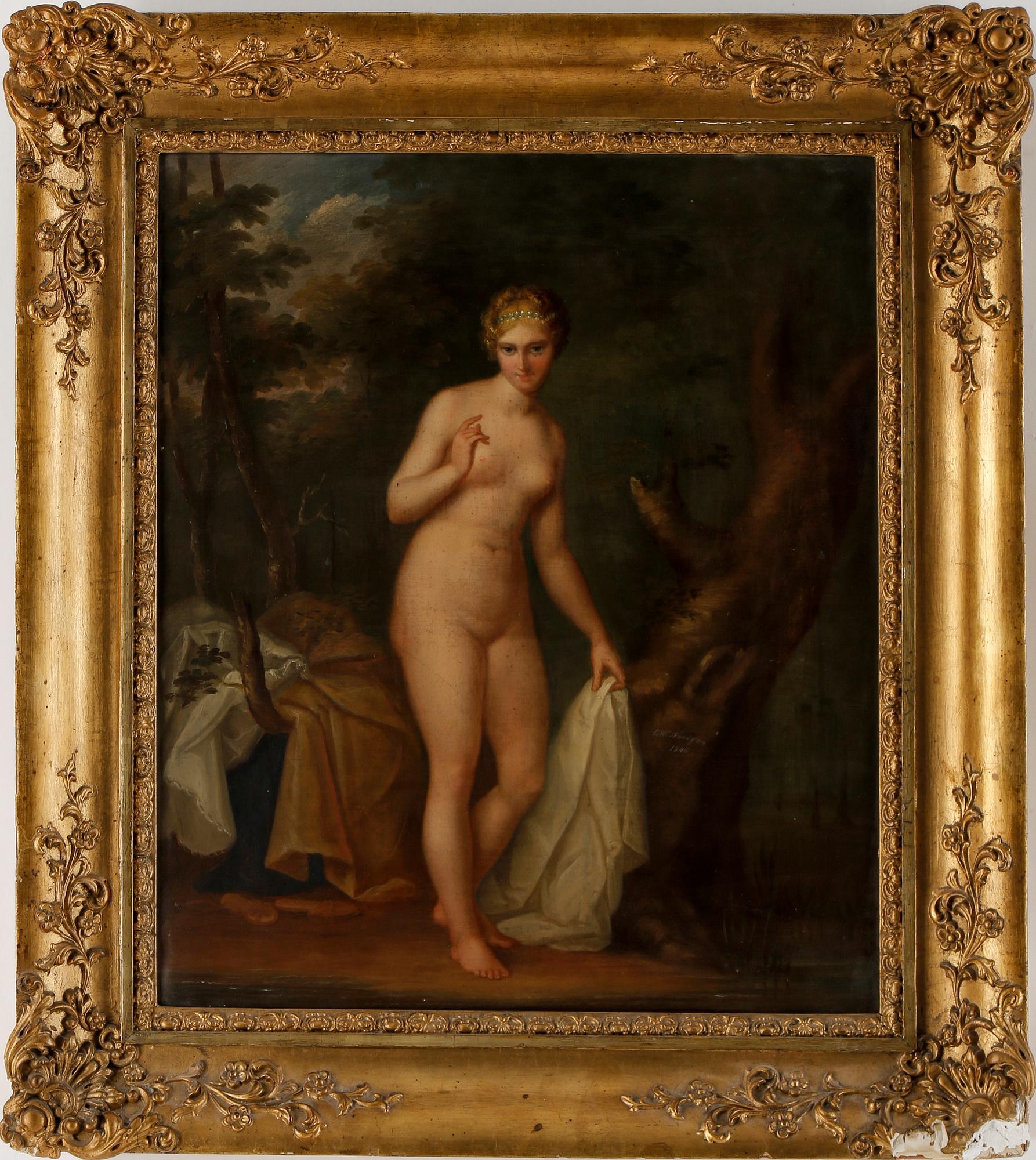 CARL WILHELM NORDGREN, kopia efter P P Rubens, olja på duk, signerad samt daterad 1846.