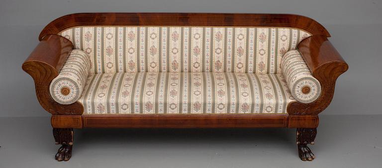 SOFFA, biedermeier, 1800-talets mitt.