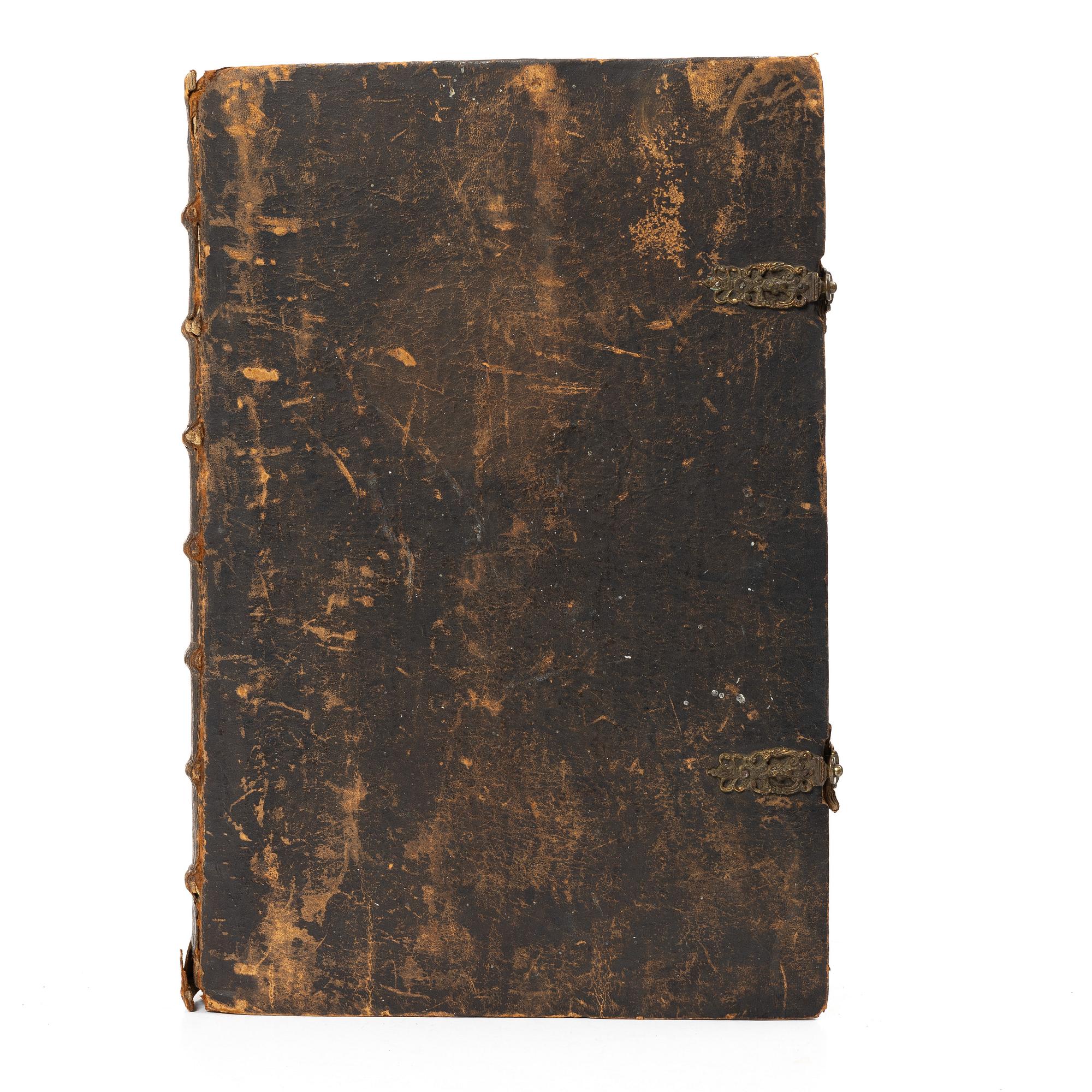 Karl XII:s stora kyrkobibel (bokstavligen i detta fall), 1702-3, Biblia, thet är all then heliga skrift på swensko.