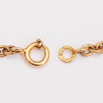 TAPIO WIRKKALA, HALSBAND "Vikinghänge", 14K guld. Westerback, Helsingfors 1972.