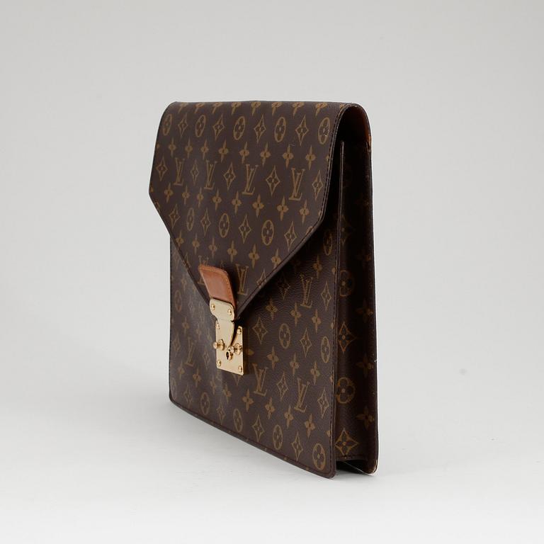 LOUIS VUITTON, a monogram canvas portfolio.