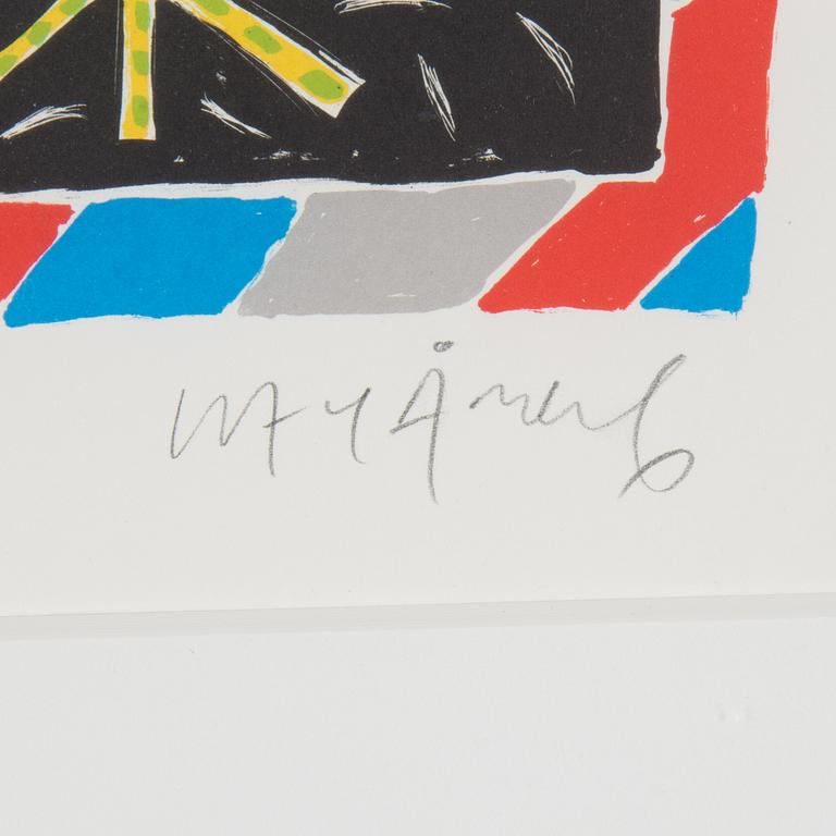 LASSE ÅBERG, färglitografi, signerad och numrerad 2/150.