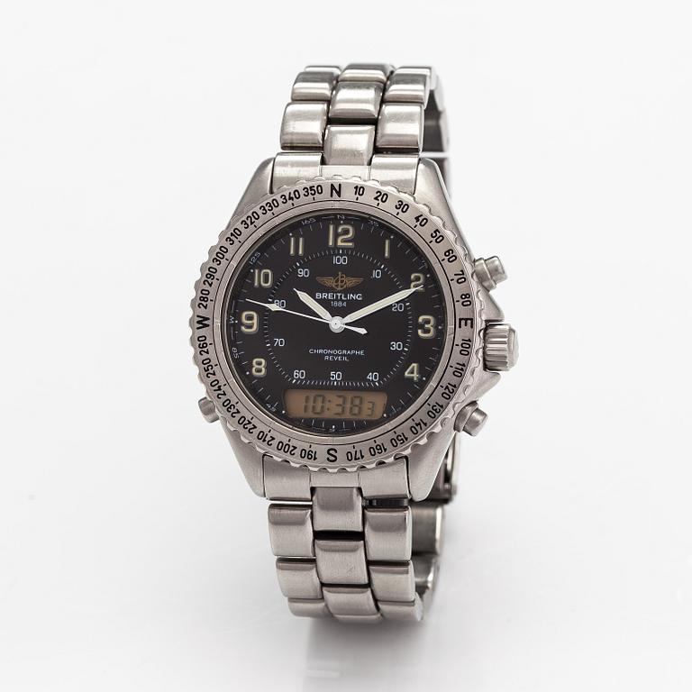 Breitling, Intruder Reveil, armbandsur, 41 mm.