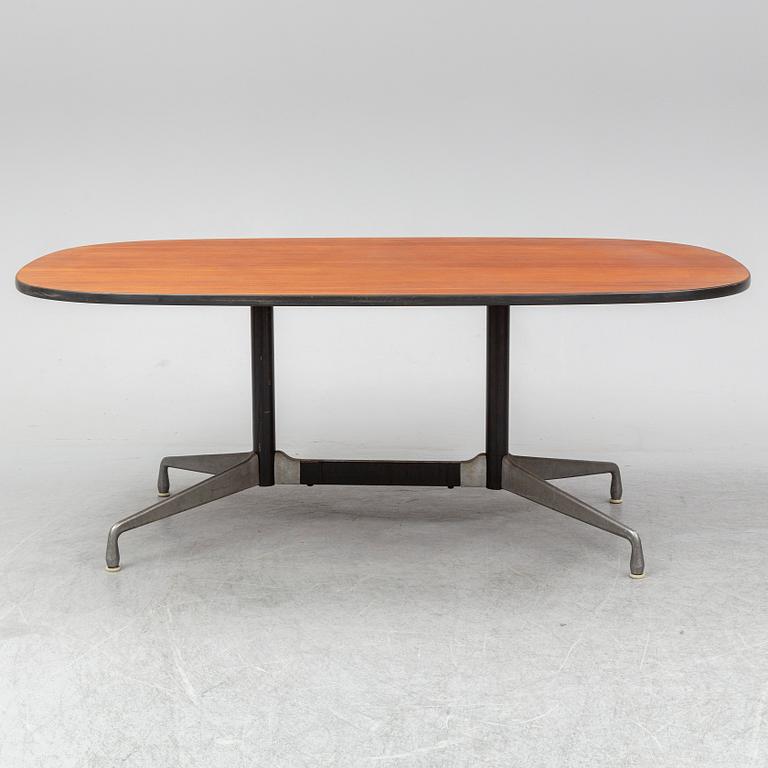 CHARLES AND RAY EAMES, a mahogany veneered table, Herman Miller.