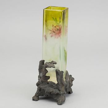 A possibly Gräflich Harrch'se glasfabrik Art Nouveau glass vase.