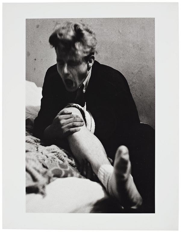 Larry Clark, "Untitled (grimacing man)", 1963.