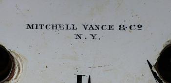 BORDSPENDYL, järn, Amerika, omkring år 1900.