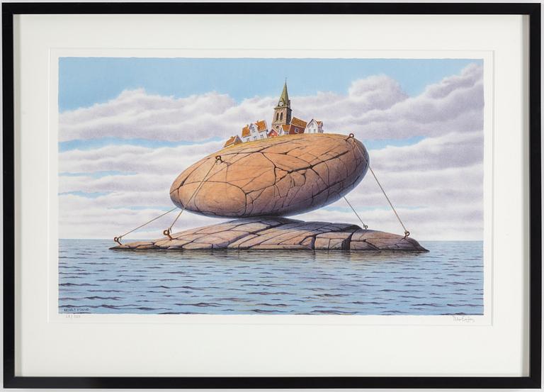 PETER ENGBERG, färglitografi, signerad och numrerad 28/300.