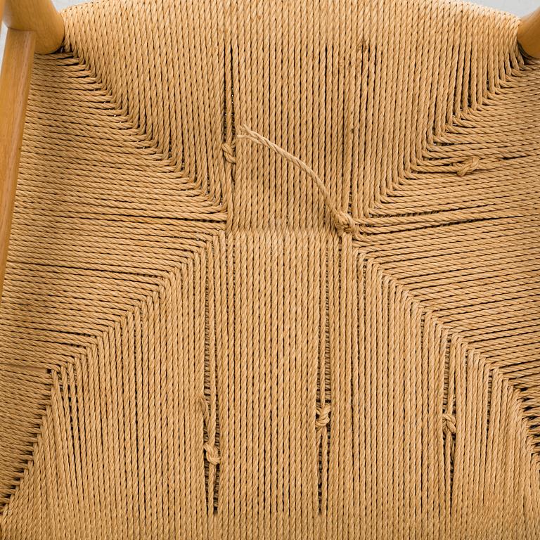 KAARE KLINT, chairs, a pair, "Kirkestolen", Gemla, Diö. Signed with label. Probably 1960s / 70s.