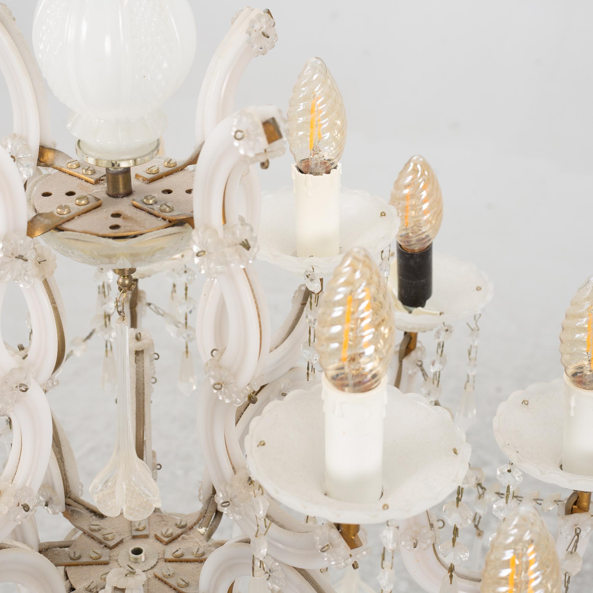 A chandelier, mid-20th Century.