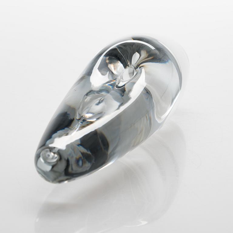 Timo Sarpaneva, lasiveistos, "Orkidea", signeerattu Timo Sarpaneva Iittala -58. Malli muotoiltu 1954.