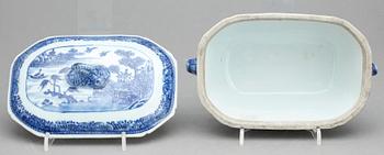 SMÖRTERRIN, porslin, kina, Qingdynastin, Qianlong 1700-tal.