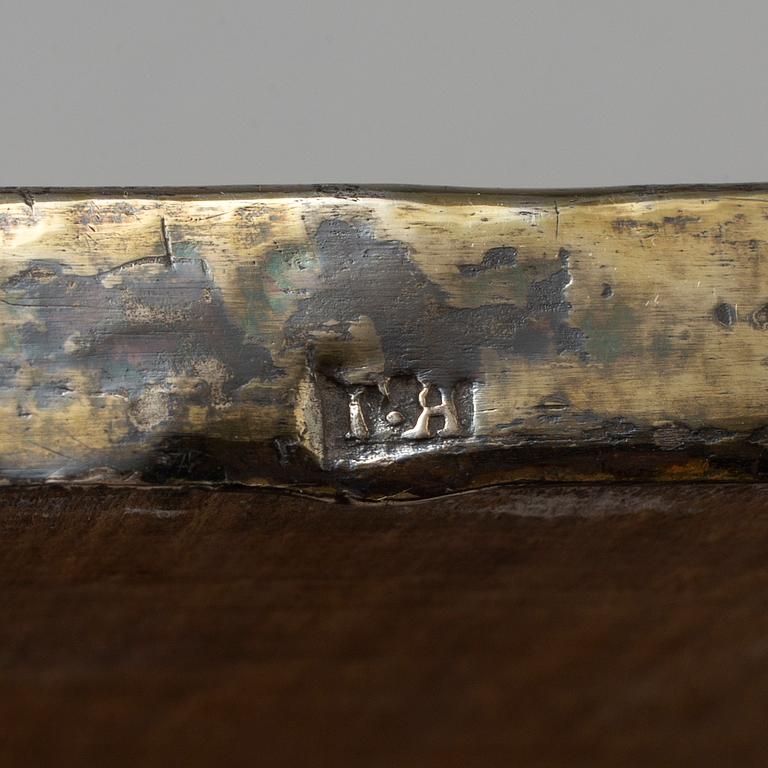 Two silver covered icons, one Russian 19th century,