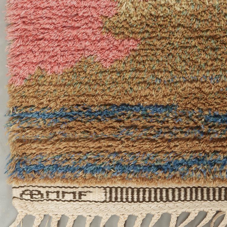 Kaisa Melanton, A CARPET. "Skärgårdsmattan". Knotted pile. 327,5 x 263 cm. Signed AB MMF KM.