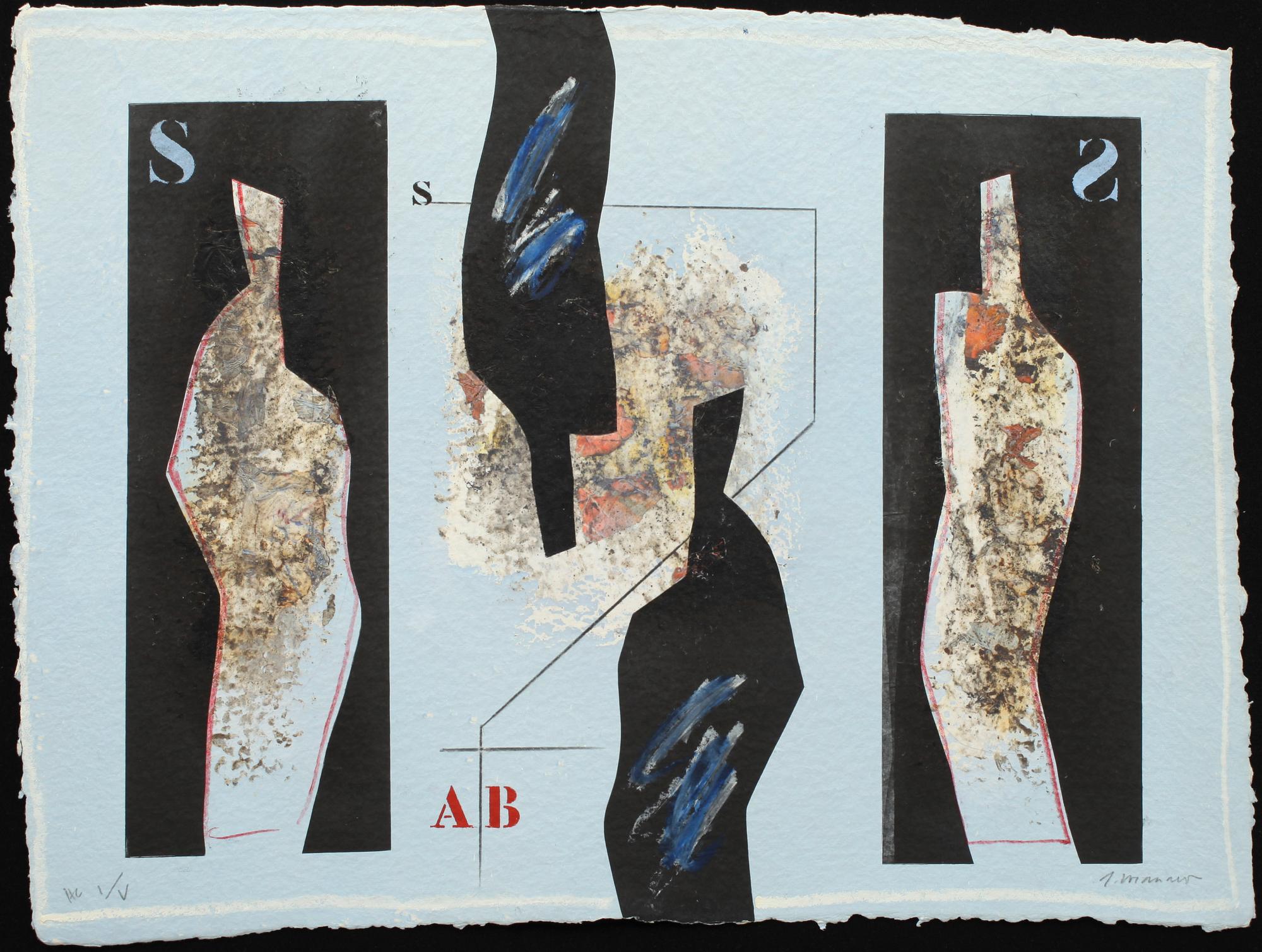 JAMES COIGNARD, carborundumetsning, sign o numr HC I/V.