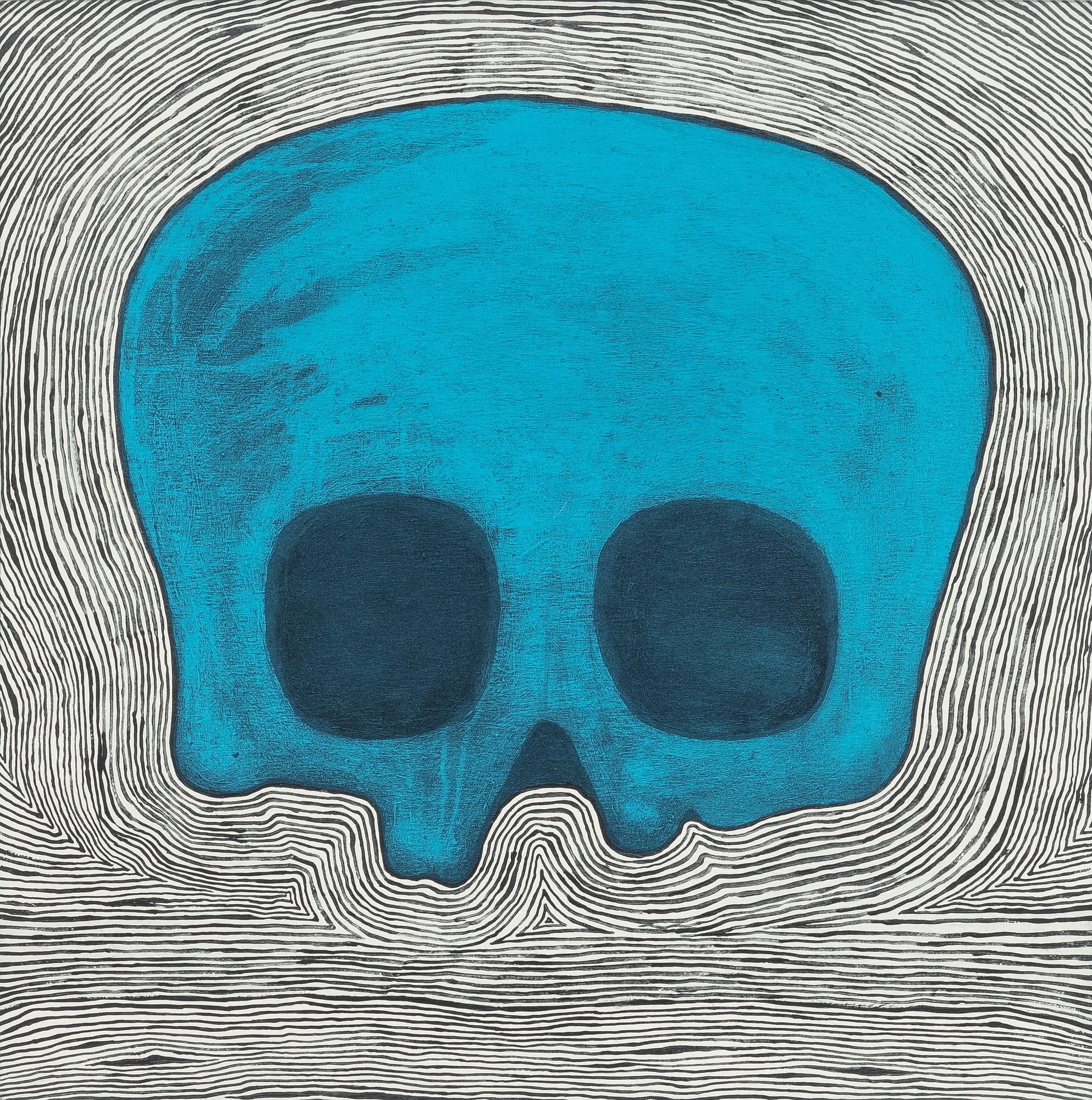 Jan Håfström, "Blue skull".