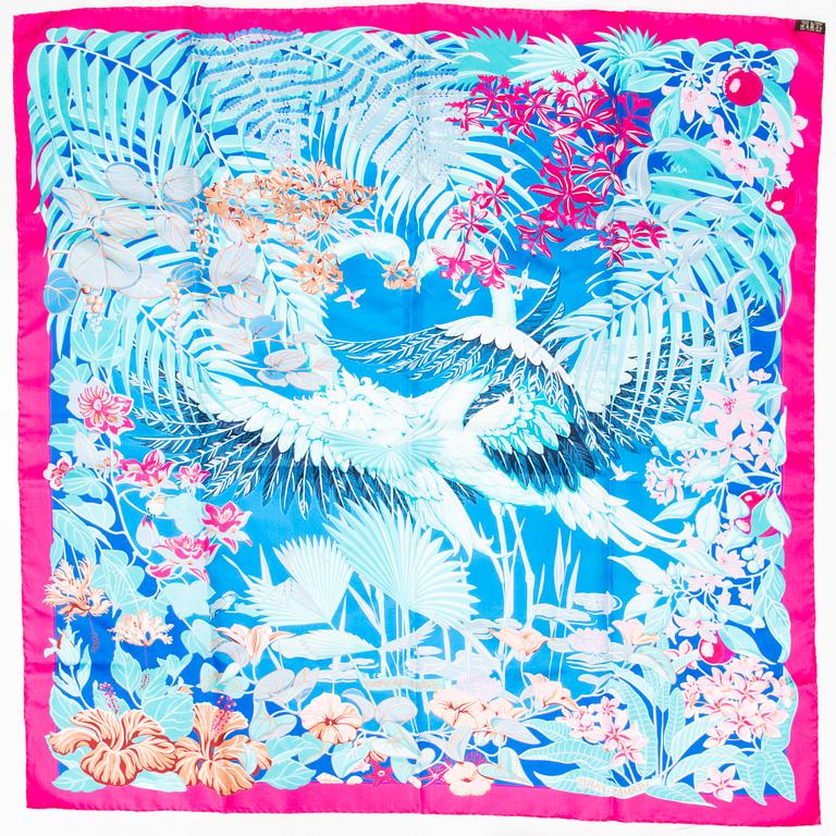 HERMÈS Two Silk Scarves.
