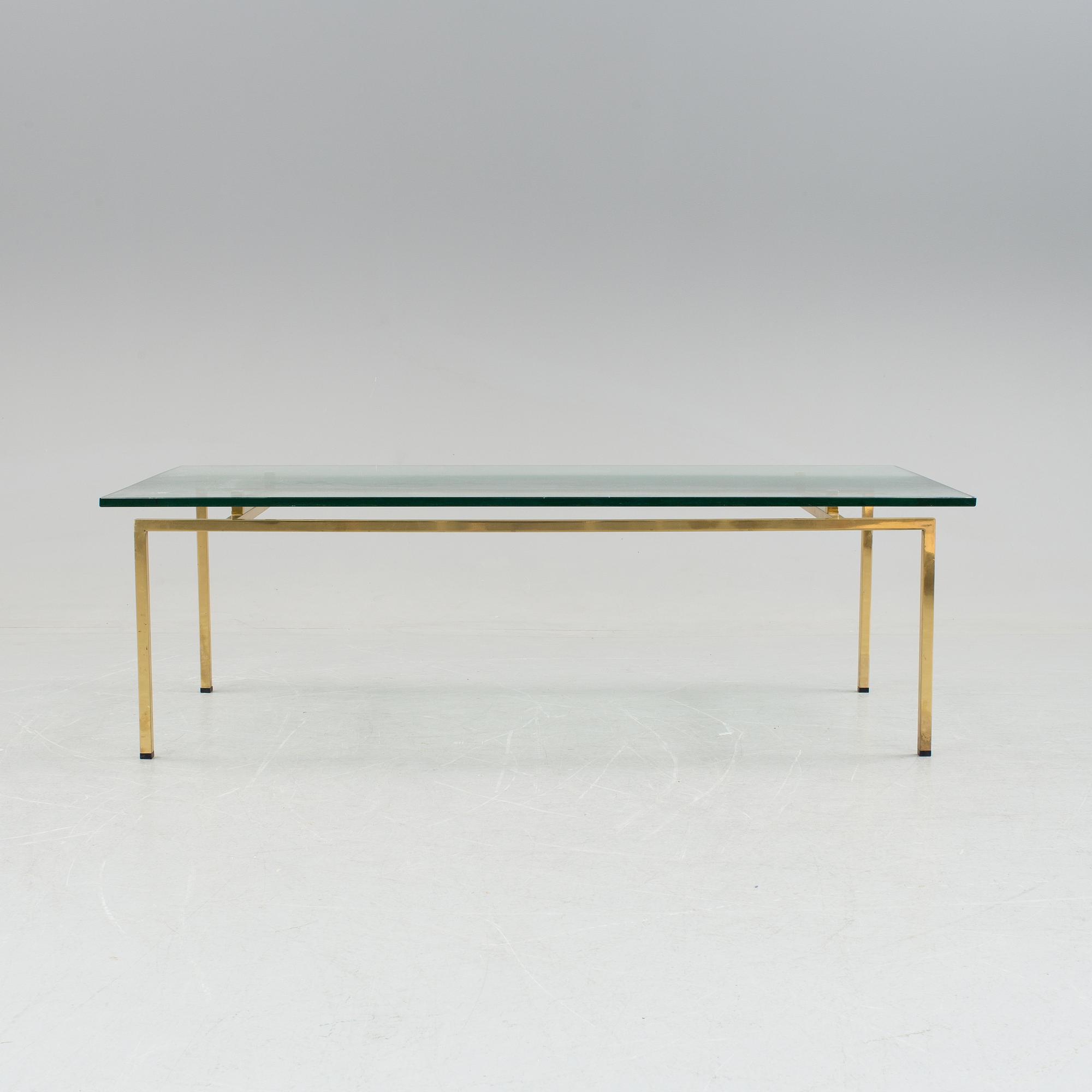 A glass table bought at Svenskt Tenn, 1970's/80's.