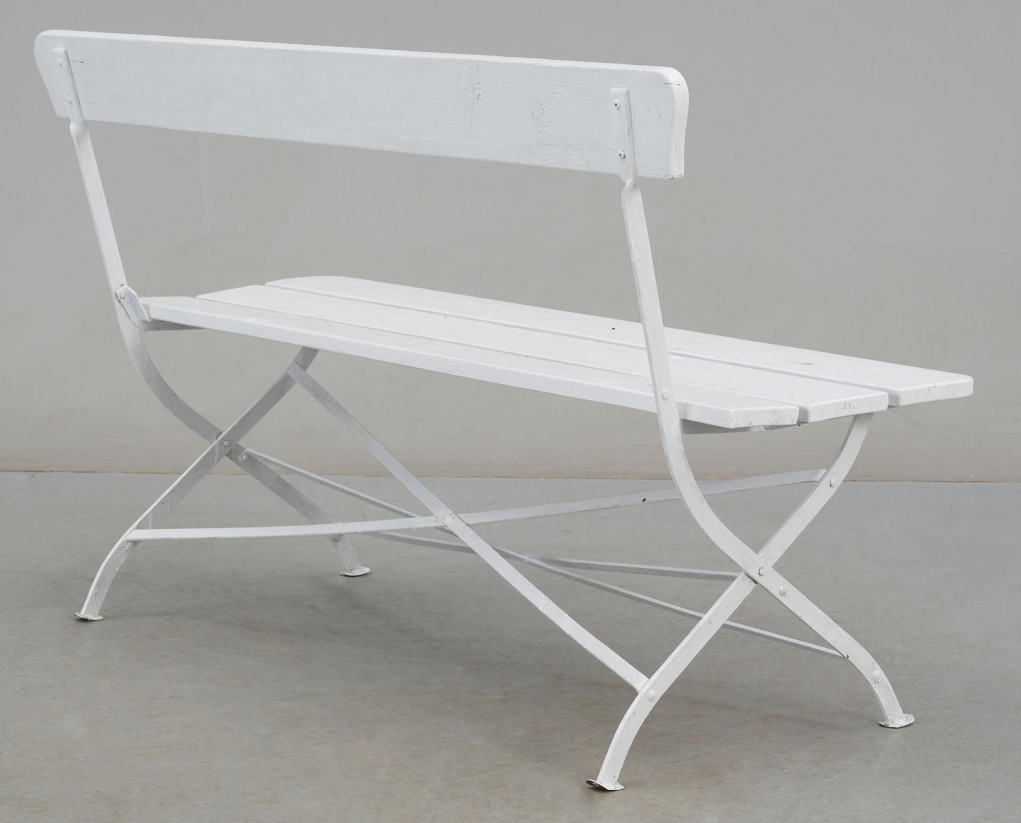 TRÄDGÅRDSSOFFA, sannolikt omkring 1900.