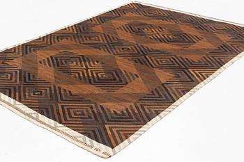 Ingrid Dessau, matta, "Kreta", rölakan och gobelängteknik, ca 248 x 180 cm, signerad KLH ID.