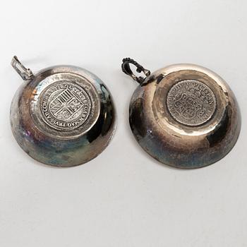 Silver, 15 pieces, 19th-20th century.
