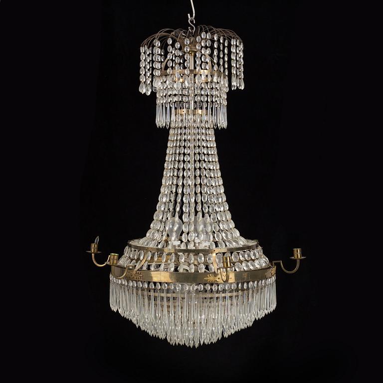 An early 20th century chandelier.