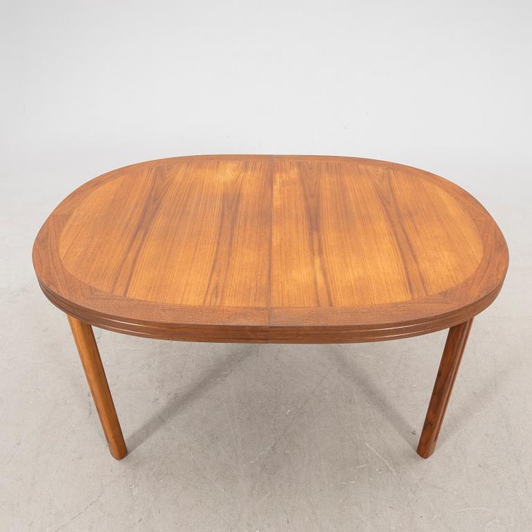 A 1960s walnut Skaraborgs möbelindustri dining table.