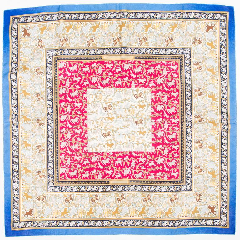 Hermès, A 'Chasse en Inde' silk scarf.