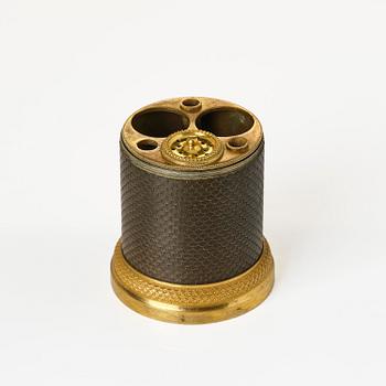 Reseljusstake med skrivutensilier, Frankrike, 1800-talets början, Empire.