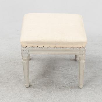 A Gustavian stool, around 1800.