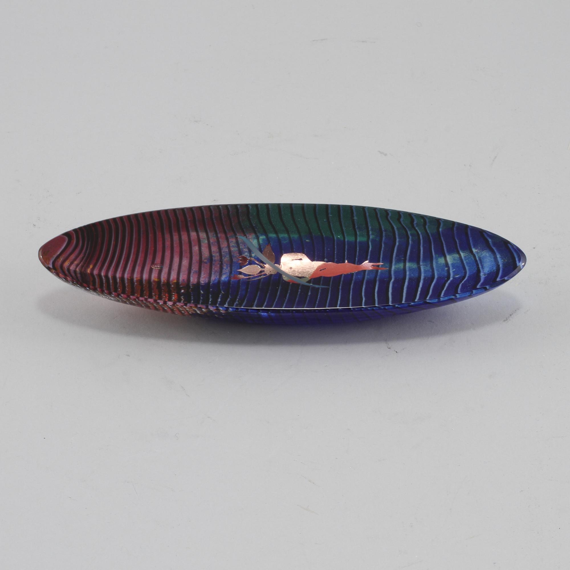 OBJEKT, glas, Bertil Vallien, Kosta Boda, signerad, sent 1900-tal.