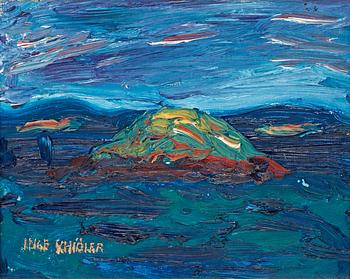 117. Inge Schiöler, "Solbelyst skär" (Costal motif).