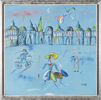 MADELEINE PYK, olja på duk, signerad.