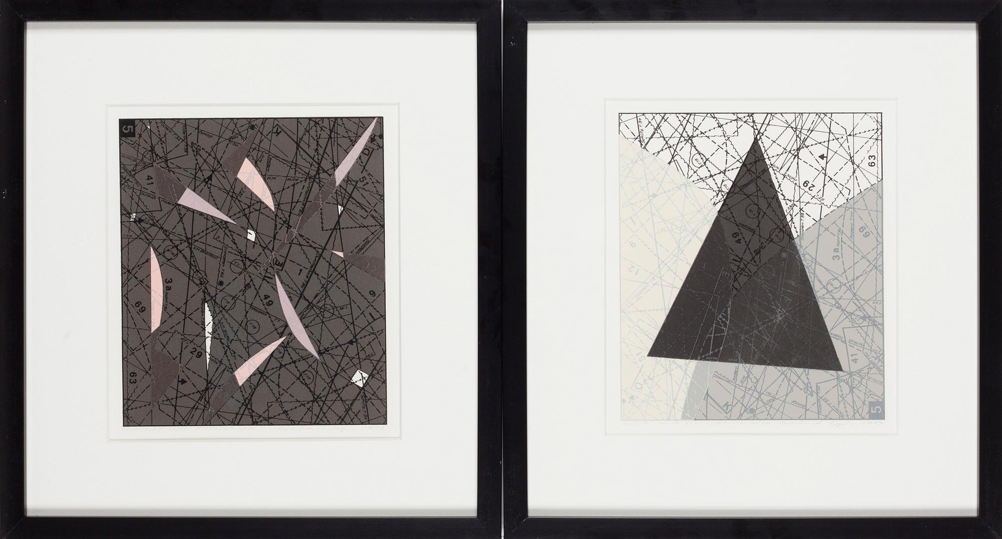 Leonhard Lapin, 'Müüdi sünd XXXI' and 'Müüdi sünd XXXIX'.