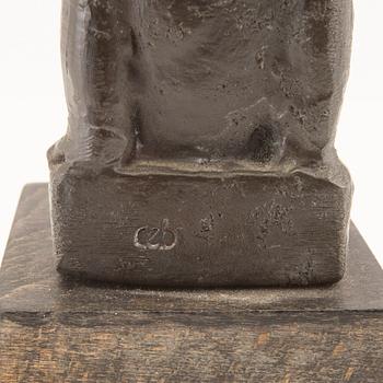 Carl-Einar Borgström, signed metal sculpture.