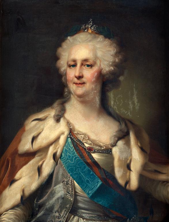Giovanni Battista Lampi Hans krets, "Kejsarinnan Katarina II av Ryssland" (1729-1796).
