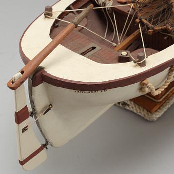 A 20th century boat model.